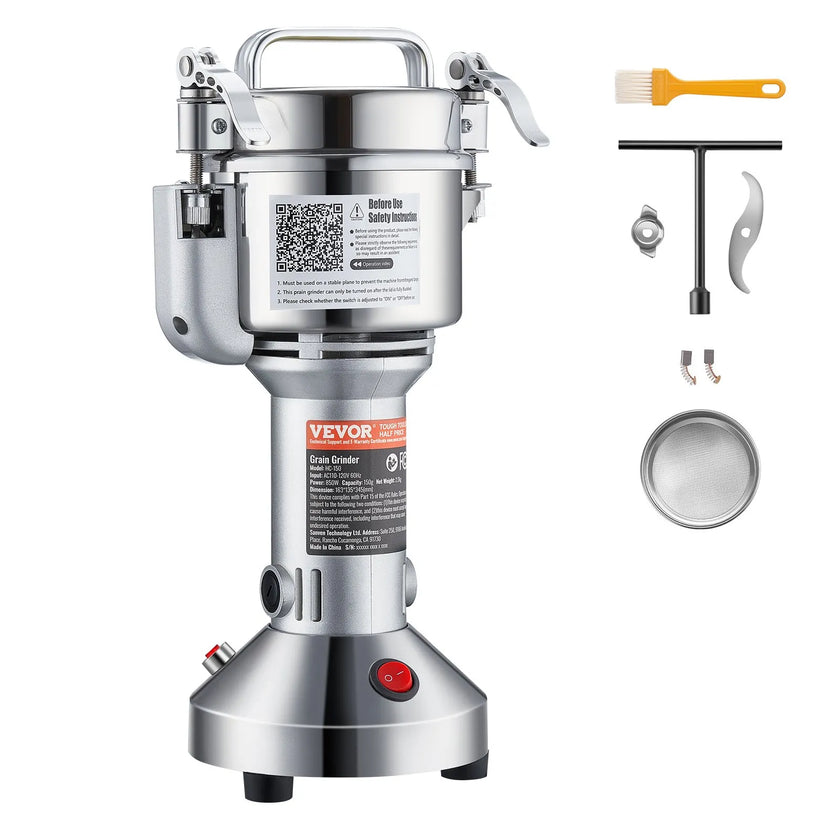 VEVOR 150g Commercial Spice Grinder Electric Grain Mill Grinder High Speed