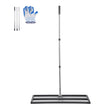 VEVOR 36x10in Lawn Leveling Rake with 83.9 in Adjustable Handle for Yard Garden