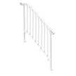 VEVOR 3-4 Step Handrails for Outdoor for Seniors Porch Deck Retro Arch White