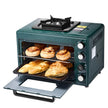 VEVOR Outdoor Oven 2-in-1 Portable Gas Camping Stove Oven Combo Adjustable Fire