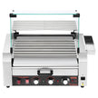 VEVOR 18 Hot Dog 7 Roller Electric Grill Cooker Machine Bun Warmer Cover 1200W