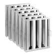 VEVOR 15.5Wx19.5H Inch Commercial Hood Filter Range Hood Baffle Stainless Steel