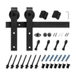 VEVOR 10FT Sliding Barn Door Hardware Kit for Single Sliding Barn Door J-shape