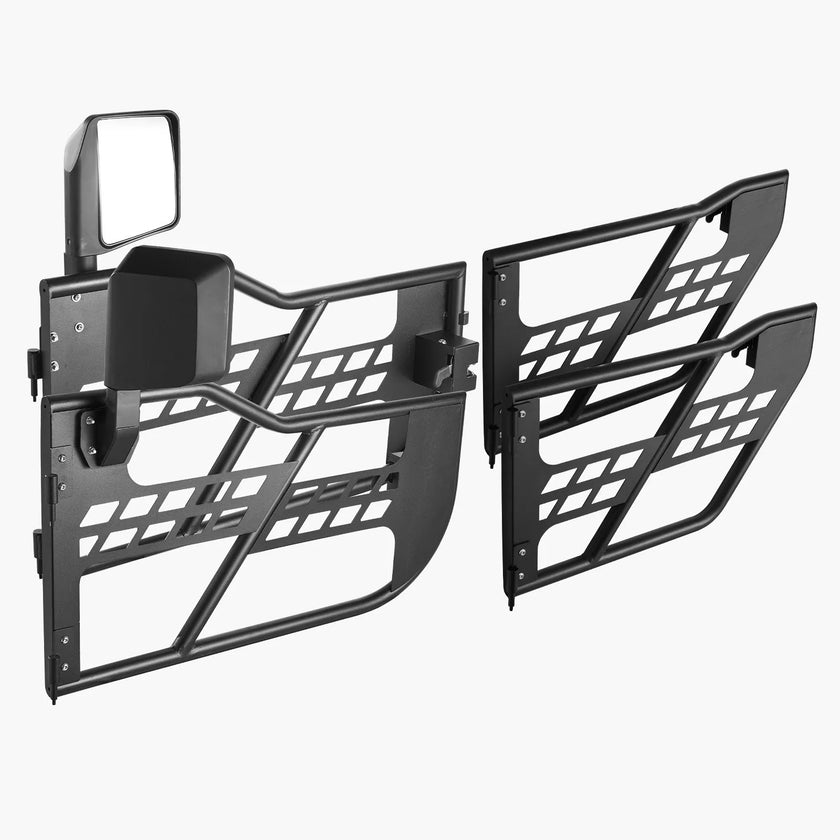 VEVOR 4-Door Jeep Tube Doors Jeep Tubular Door for 2007-2018 Jeep Wrangler JK