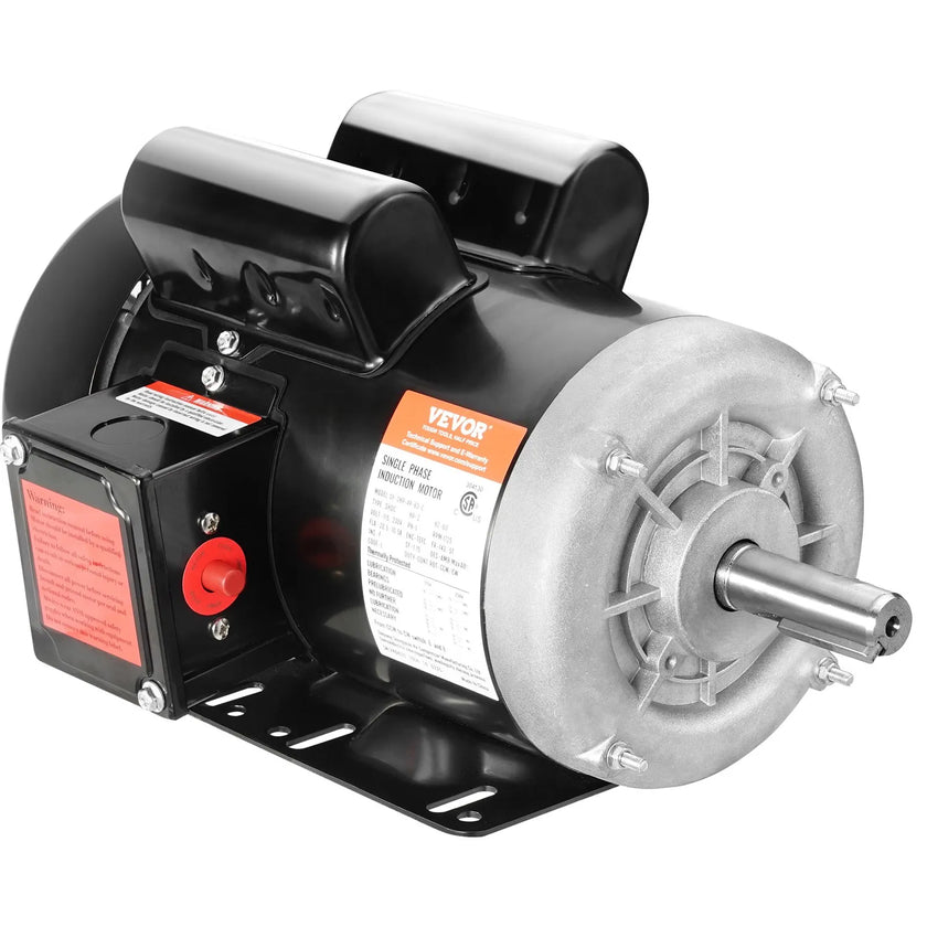 VEVOR 2HP Electric Motor 1725RPM AC115/230V 143/5T Frame 1-Phase 7/8