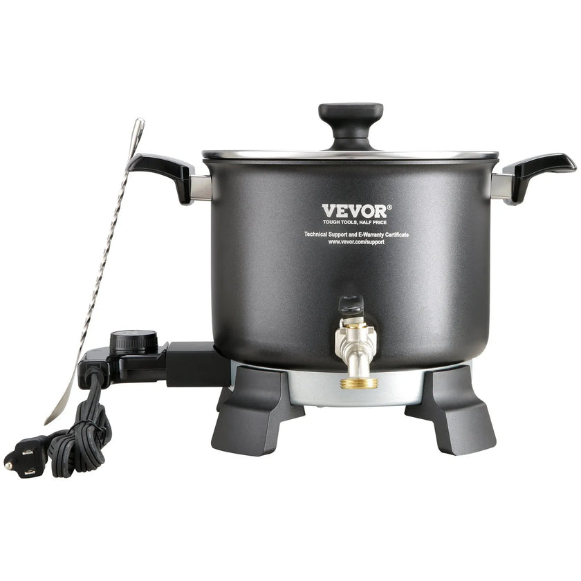 VEVOR 5 L Wax Melter for Candle Making, Large Electric Wax Melting Pot Easy Pour Spout, 4-level Temperature Control, Easy Clean for Candle Soap Cream Beauty Bulk Production Business or Home