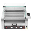 VEVOR 30 Hot Dog 11 Roller Electric Grill Cooker Machine Bun Warmer Cover 1950W