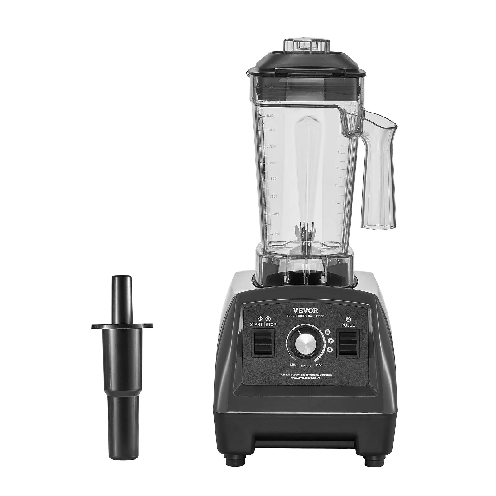 VEVOR 61 oz 1400W Blender for Smoothies Food Processing Blender for Kitchen