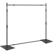VEVOR 10ft x 10ft Pipe and Drape Kit, Heavy Duty Backdrop Stand with Carbon Steel Base, Adjustable Backdrop Support with 2 Clamps and A Carry Bag for Wedding, Party, Event, Photography, and Exhibition