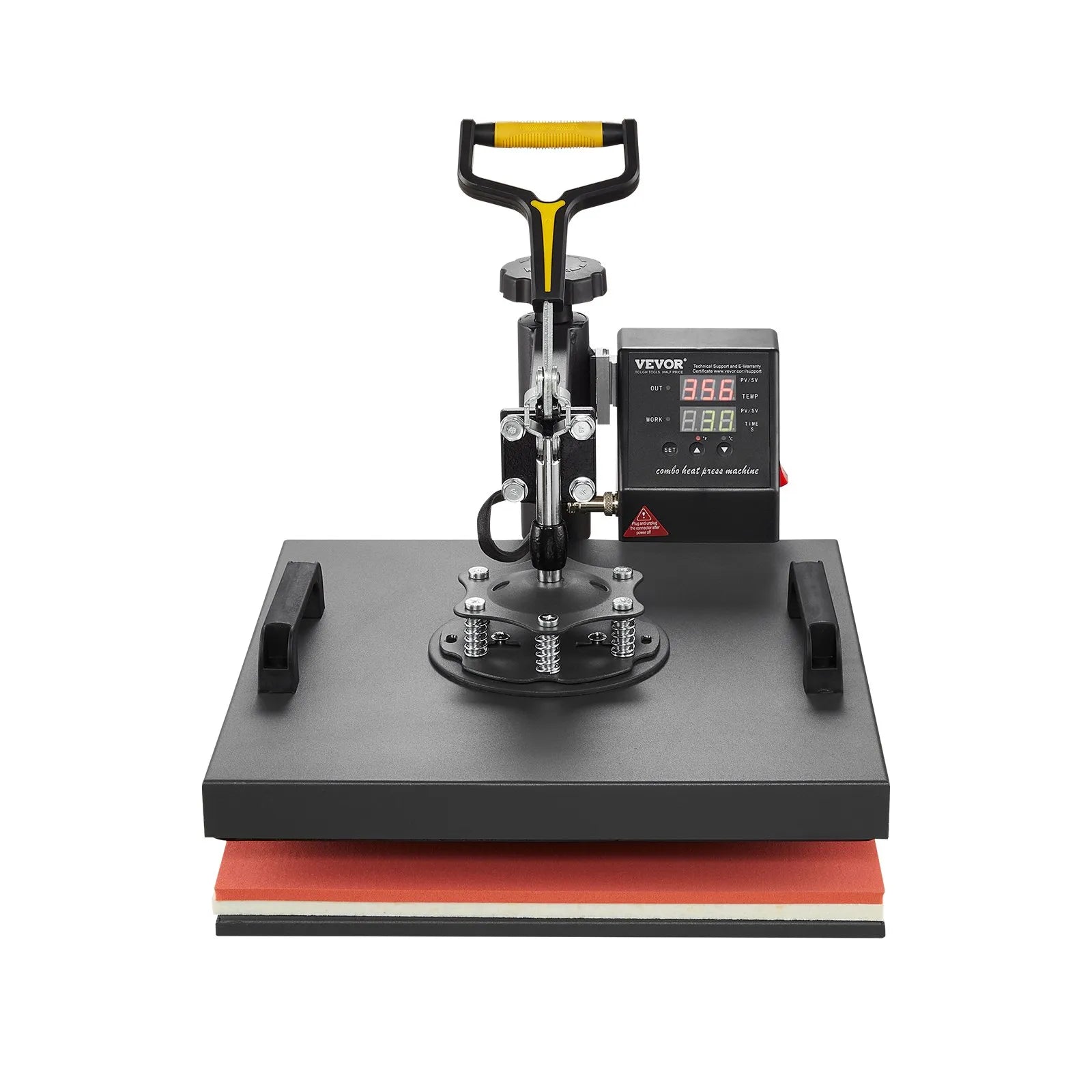 Heat Press Machine 2-In-1 15x15in Sublimation Print Transfer DIY T-shirt Cap