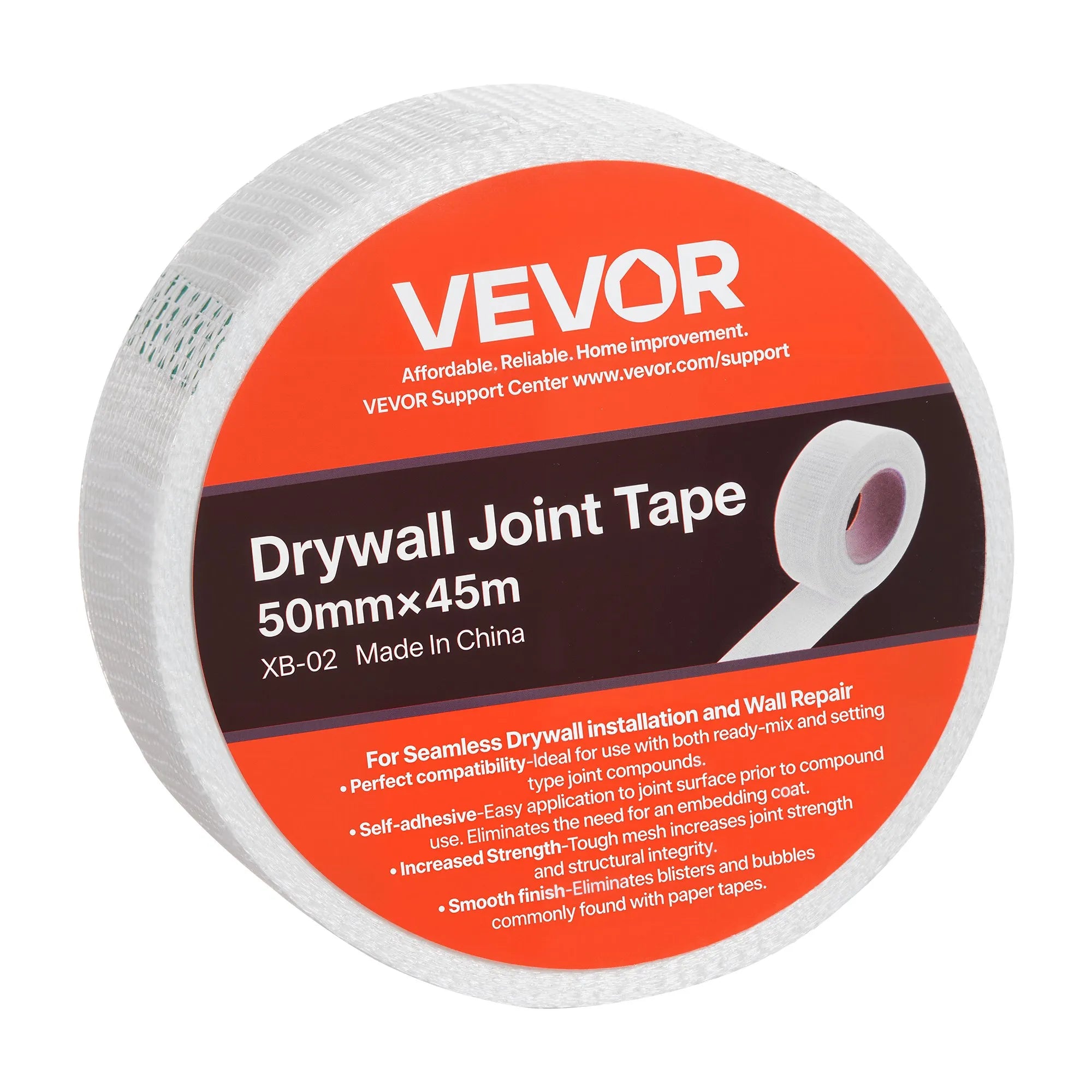 VEVOR 36 Rolls 147.64 ft x 1.97 inch Self-Adhesive Fiberglass Drywall Mesh Tape