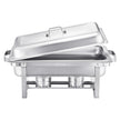 VEVOR 8 Qt 2 Pack Rectangle Chafing Dish Buffet Set Fullsize Pan Stainless Steel
