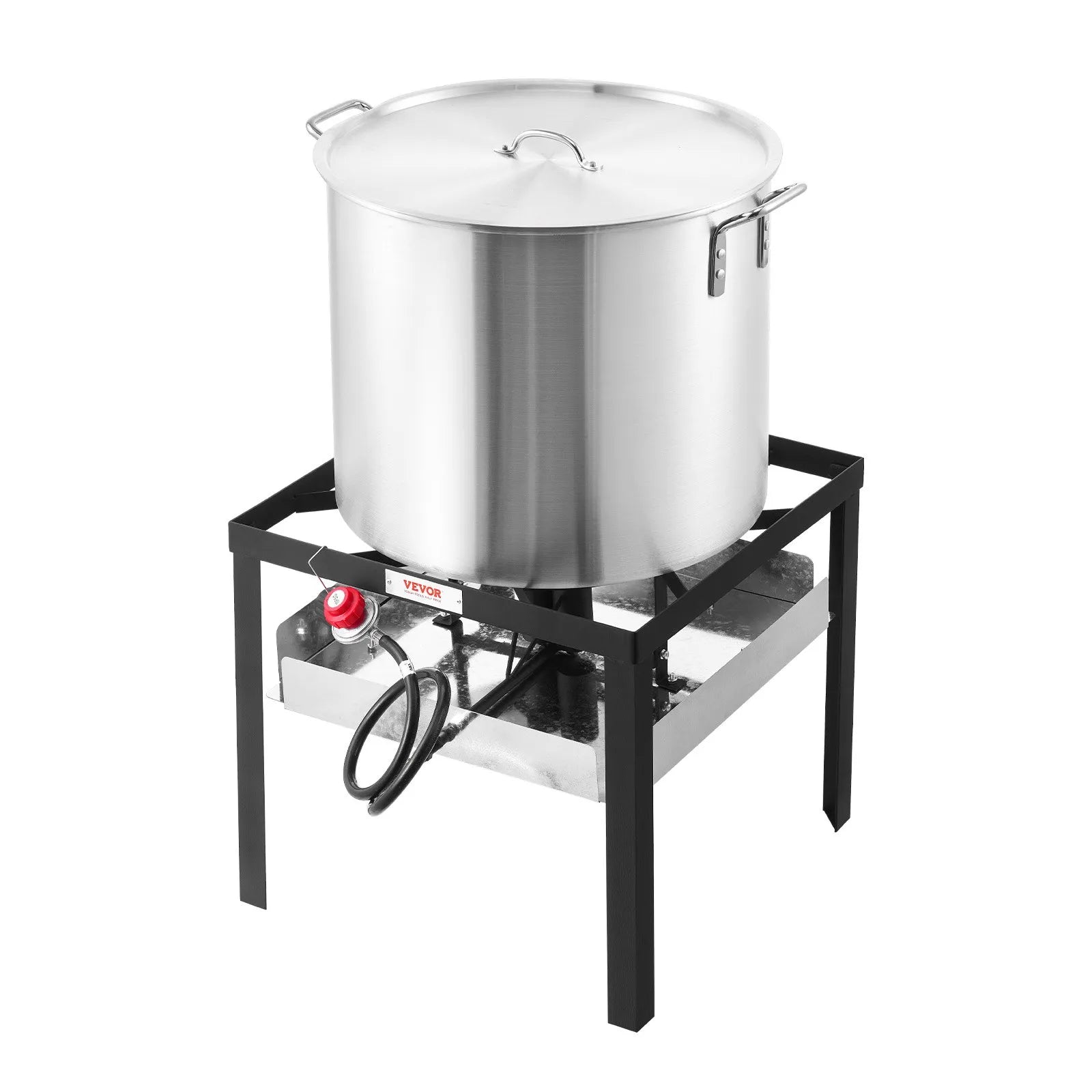 VEVOR 60 Qt Seafood Boiling Kit with Strainer Outdoor Crab Crawfish Cooking Pot