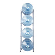 VEVOR 4 Tiers Water Jug Holder Single Row Water Bottle Rack for 4 Bottles Silver