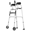 VEVOR 2 in 1 Folding Walker with Armrest Pads & 5