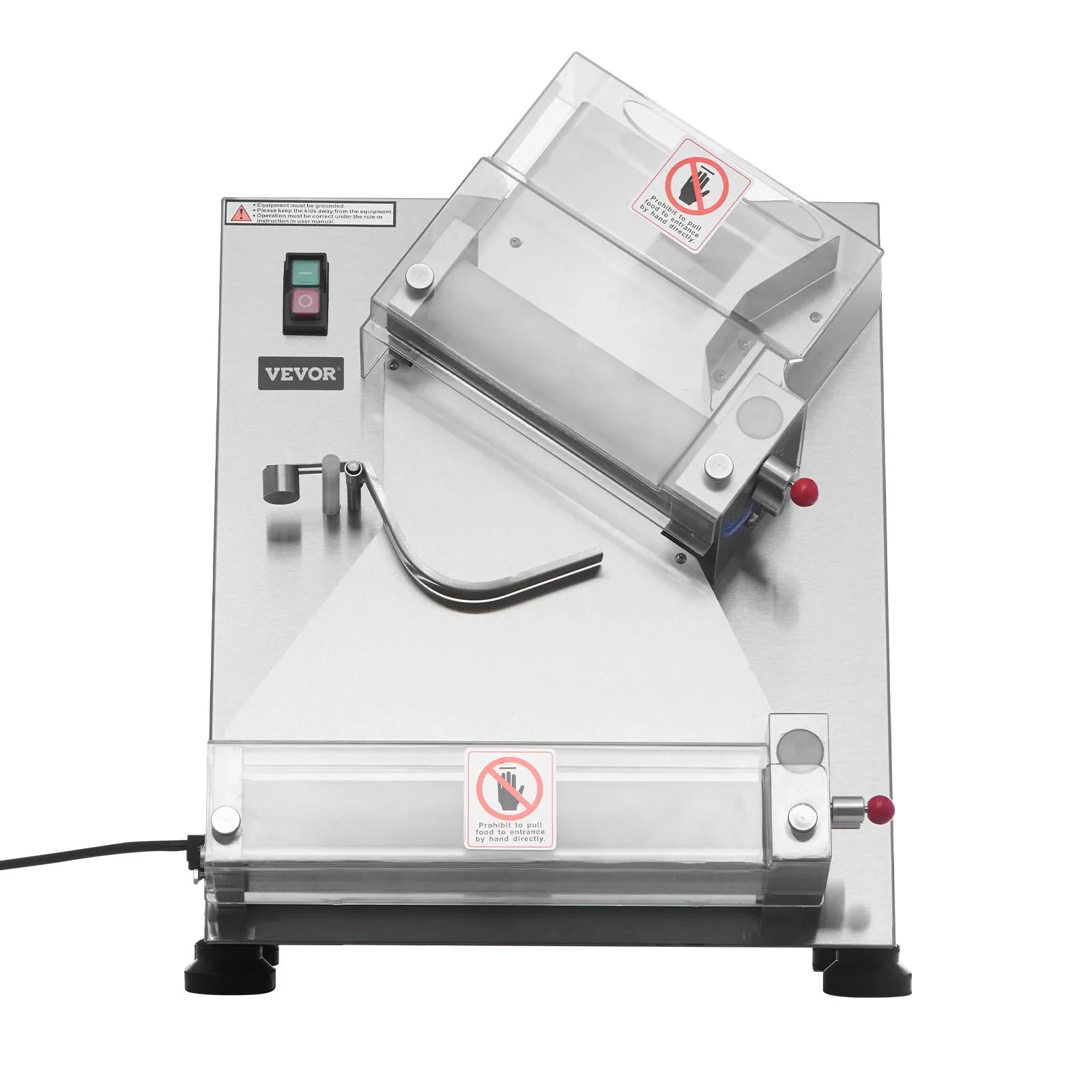 VEVOR 14 Inch Pizza Dough Roller Sheeter Automatic Commercial Dough Press 370W