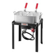 VEVOR 18 Qt Fish and Wing Fryer Aluminum Outdoor Propane Deep Fryer Kit 2 Basket