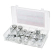 VEVOR 72 PCS Hydraulic Fittings 37° JIC Hydraulic Hose Cap and Plug Kit
