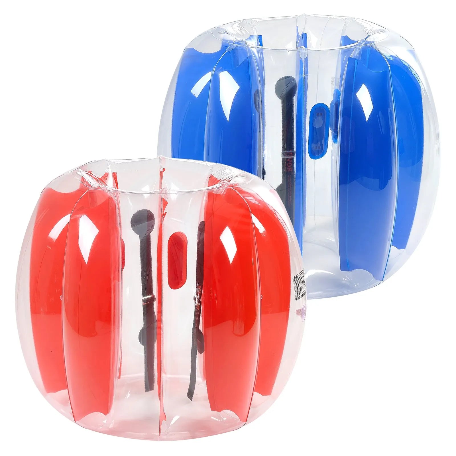 VEVOR 2-Pack 4FT/1.2M Inflatable Bumper Balls PVC Body Sumo Zorb Ball Outdoor