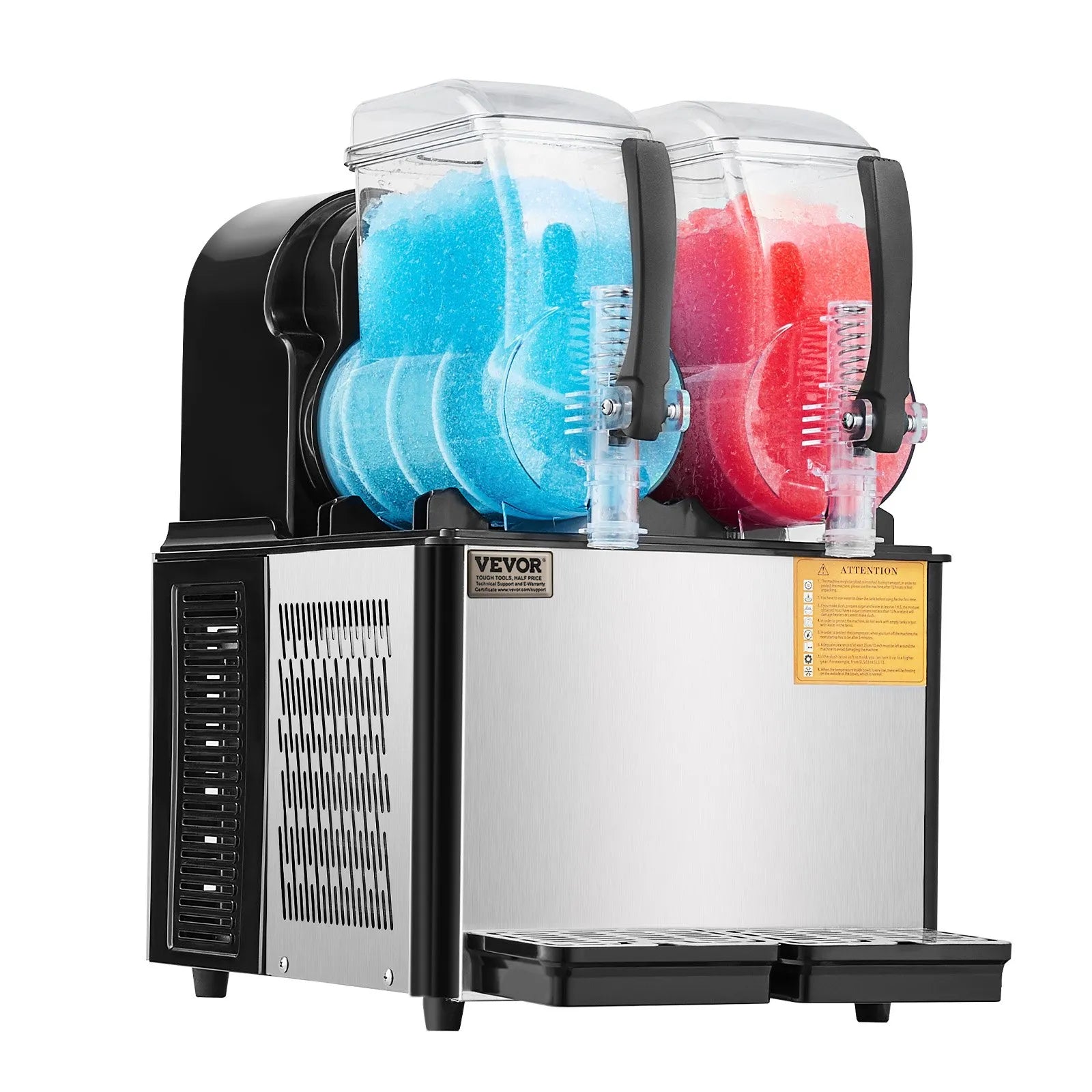 VEVOR 4Lx2 Tank Commercial Slushy Machine Margarita Smoothie Frozen Drink Maker
