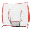 VEVOR 7x7 ft Baseball Softball Practice Net, Portable Baseball Training Net for Hitting Batting Catching Pitching, Backstop Baseball Equipment Training Aids with Carry Bag and Strike Zone