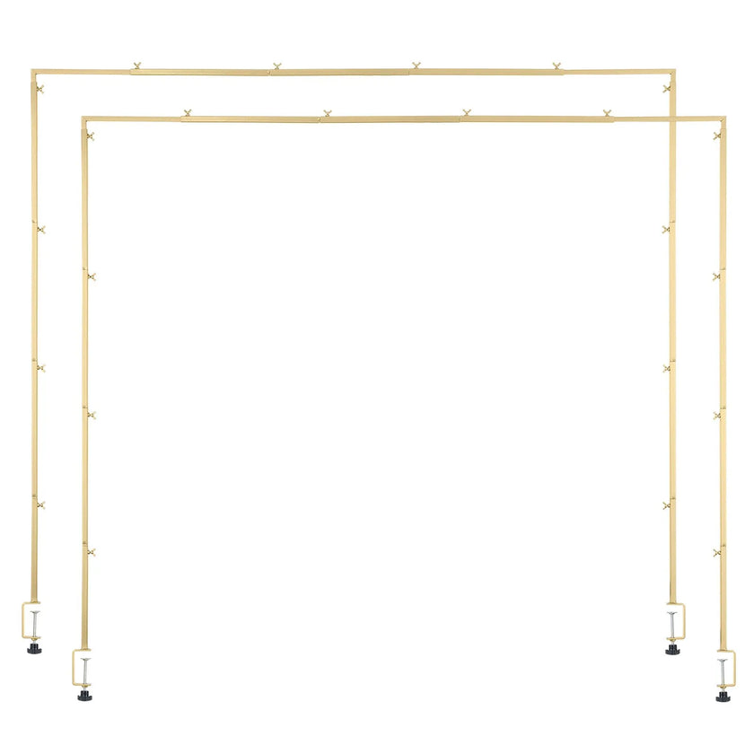 VEVOR 2Pcs Over The Table Rod Stand with Clamp Arch Frame 28-98 in L Adjustable