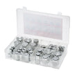 VEVOR 72 PCS ORFS O-Ring Plug and Cap Hydraulic Sealing Fittings Kit Sizes 4-16
