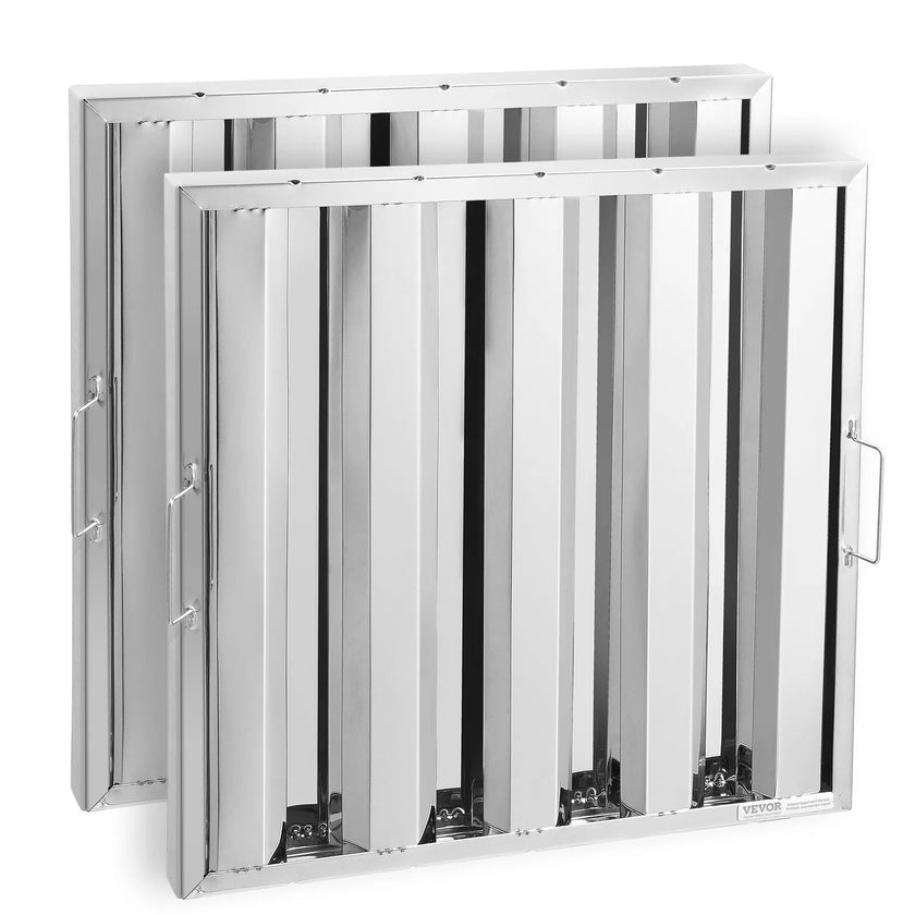 VEVOR 19.5Wx19.5H Inch Commercial Hood Filter Range Hood Baffle Stainless Steel