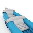 2-Person Inflatable Kayak, Foldable Inflatable Fishing Boat Canoe Set With Air Pump, Aluminum Oars, Blue