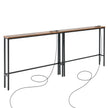 VEVOR Narrow Console Sofa Table Couch Table 2 Pieces for Entryway & Living Room