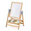 VEVOR 2-in-1 Kids Art Easel Double-Sided Wooden Magnetic Whiteboard Chalkboard
