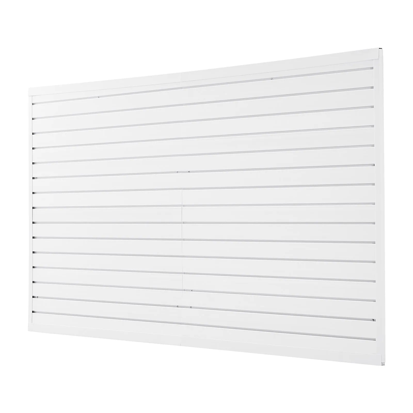 VEVOR 8 x 4 ft Slat Wall Paneling PVC White Garage Slatwall with Accessories