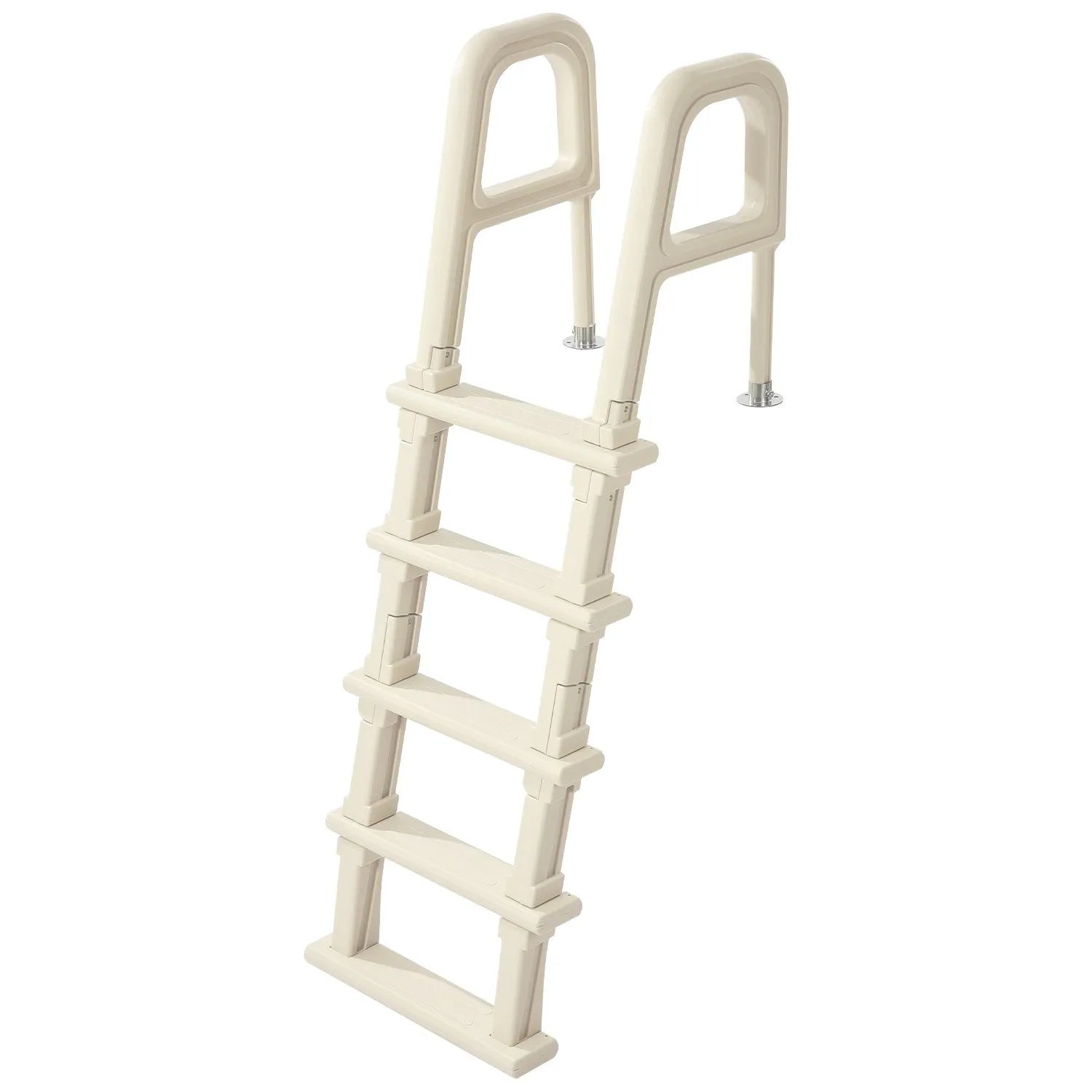 VEVOR 5-Step Inclined Pool Ladder of 2 Handrails Loads 300 lb for 48-54 In Pool