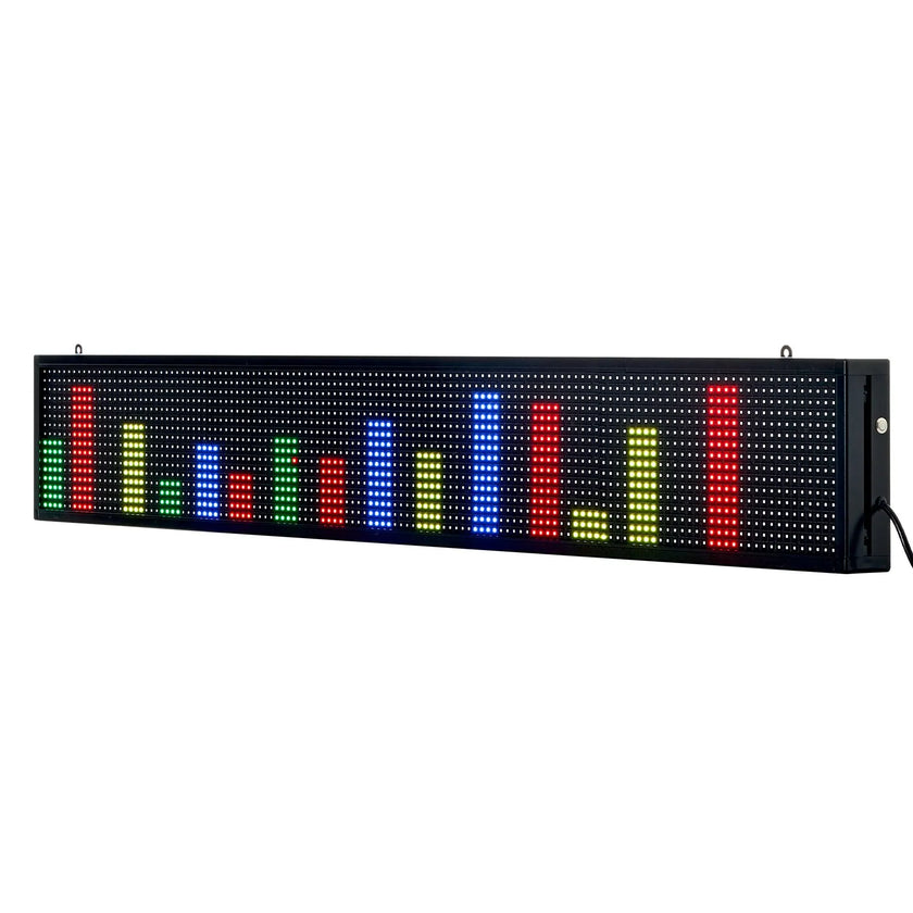 VEVOR 52x8in Programmable LED Sign Digital Scrolling Display Board P10 Fullcolor
