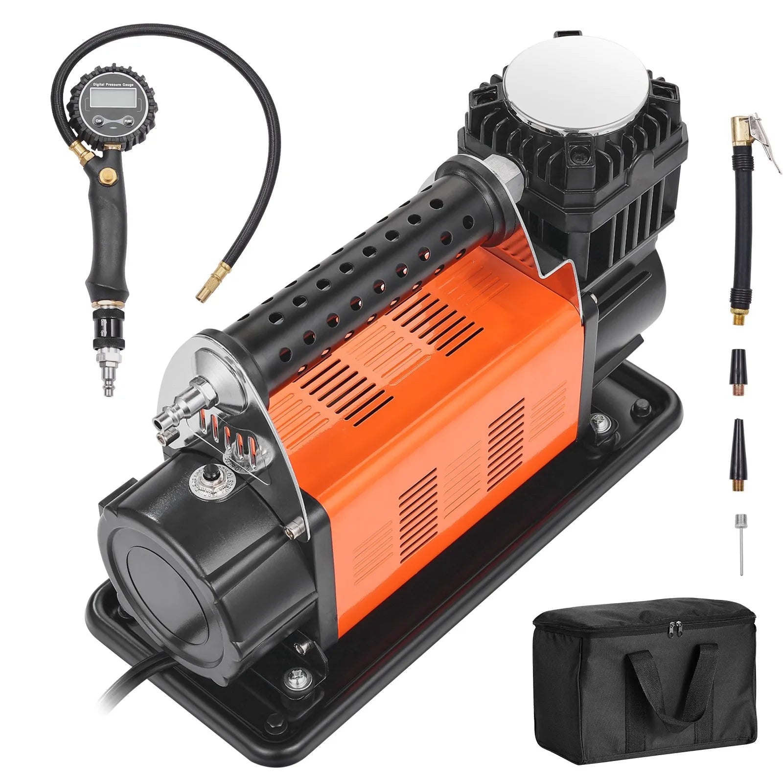 VEVOR 12V Heavy Duty Portable Air Compressor Car Tire Inflator 7.06CFM 150PSI