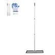 VEVOR 10x30in Lawn Leveling Rake 83.9 in Adjustable Handle for Yard Golf Court