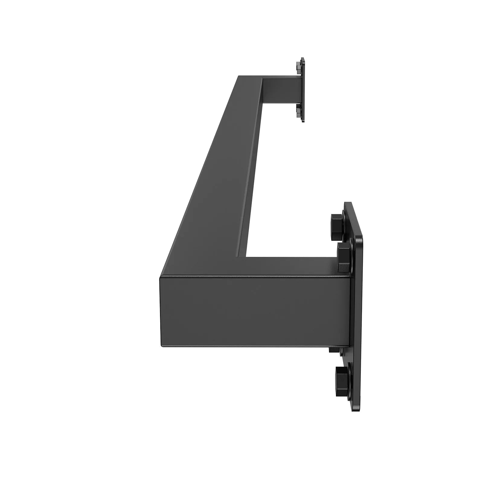 VEVOR 3ft Wall Mounted Stair Handrail Black Iron 250lbs Load Square Tube