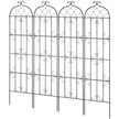 VEVOR 4 Packs Metal Garden Trellis for Climbing Plant Support 87x20 in Rustproof