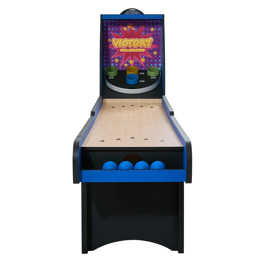 VEVOR 8 ft Roll & Score Arcade Game Table Electronic Scorer Game Room 4 Balls