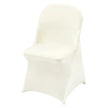 VEVOR 30PCS White Stretch Spandex Folding Chair Covers for Wedding Party Dining