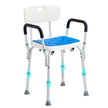 VEVOR 400lbs Shower Chair Bath Stool Seat Height Adjustable for Bathtub Shower