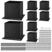 VEVOR 8 Pcs 4x4 Post Base Bracket Wood Fence Post Anchor Inner Size 3.6x3.6 in