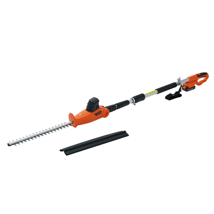 VEVOR 20V Cordless Hedge Trimmer, 18 inch Double-edged Steel Blade, Pole Hedge Trimmer Kit 20V Battery, Fast Charger Included, 74