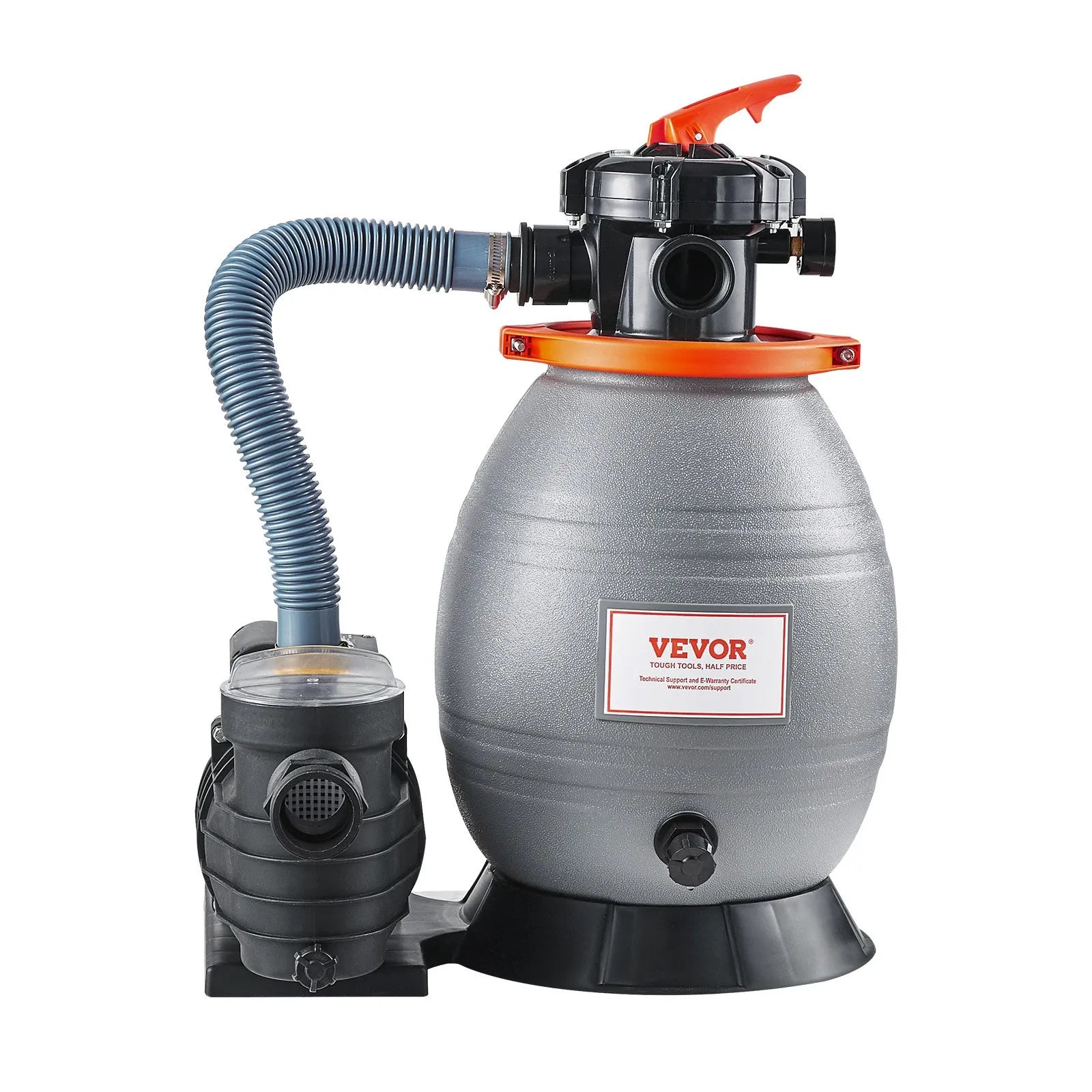 VEVOR 13 in Sand Filter Pump for Above Ground Swimming Pools 3/4 HP 3500 GPH