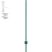 VEVOR 5 Feet Fence Post 10 Pack T-Post Heavy Duty Metal Fence Posts Green