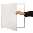 VEVOR Access Panel for Drywall & Ceiling, 16 x 16 Inch Plumbing Access Panels, Reinforced Access Door, Heavy-Duty Steel Wall Hole Cover, Easy Install Removable Hinged Panel for Wiring & Cables, Silver
