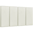 VEVOR 4 PCS Acoustic Wall Panels 2 in Thick 23.6 x 11.8 in Self-adhesive Beige