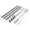 VEVOR 10ft Wall Mounted Stair Handrail Black Aluminum Indoor Outdoor Railing