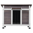 VEVOR Outdoor Cat House Wooden Feral Cat Shelter with Roof Door Flaps & Window