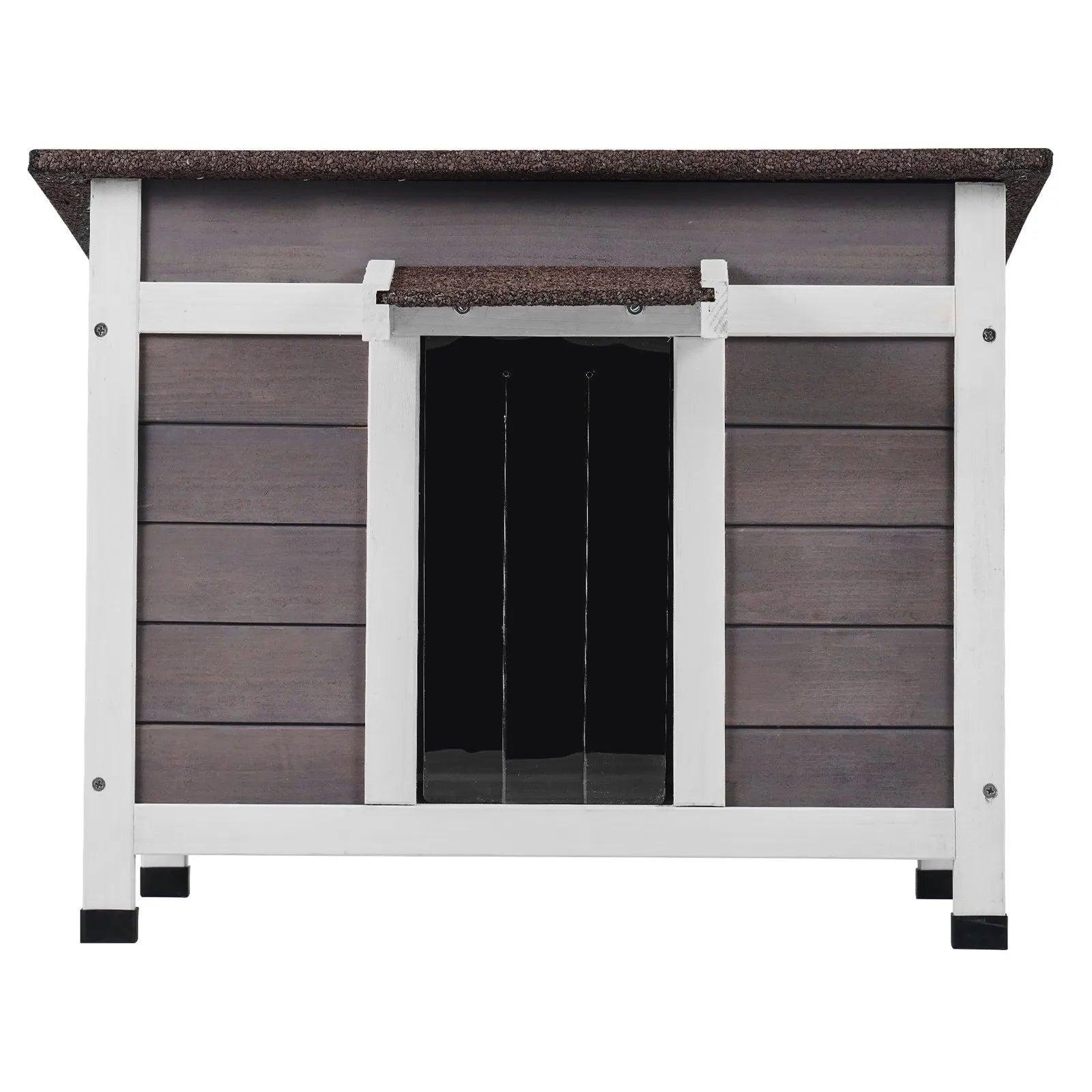 VEVOR Outdoor Cat House Wooden Feral Cat Shelter with Roof Door Flaps & Window